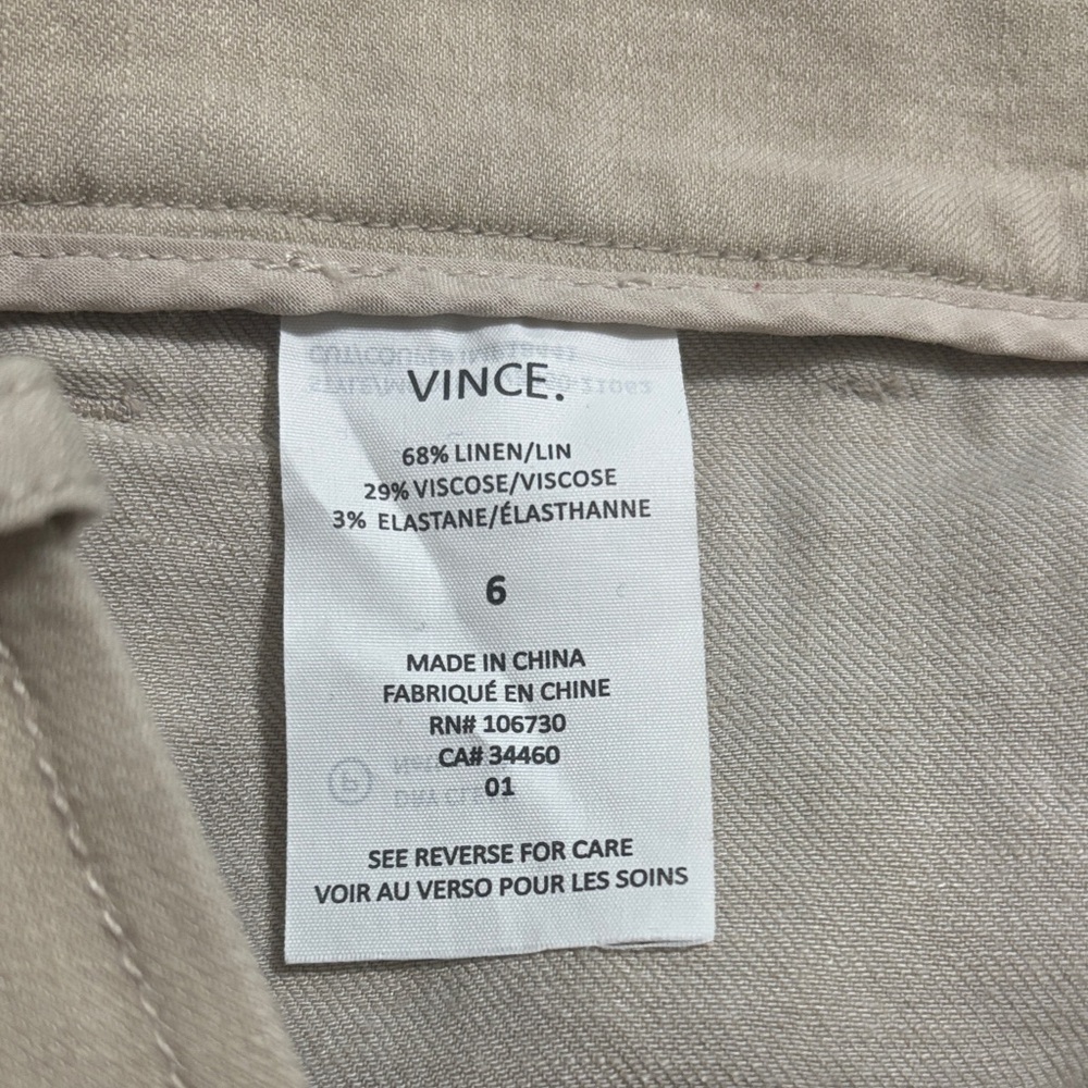 Vince Linen Cargo Pant - Picture 9 of 9